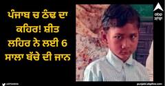 Punjab News: ਪੰਜਾਬ ਚ ਠੰਢ ਦਾ ਕਹਿਰ! ਸ਼ੀਤ ਲਹਿਰ ਨੇ ਲਈ 6 ਸਾਲਾ ਬੱਚੇ ਦੀ ਜਾਨ