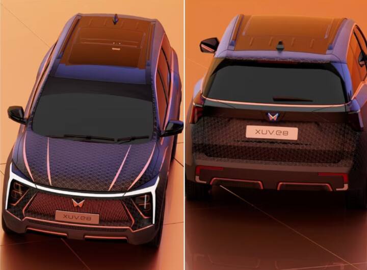 ਮਹਿੰਦਰਾ XUV.e8 SUV 2024 ਦੇ ਅਖੀਰ ਵਿੱਚ ਆਪਣੀ ਅਧਿਕਾਰਤ ਸ਼ੁਰੂਆਤ ਕਰ ਸਕਦੀ ਹੈ। ਇਹ ਮਹਿੰਦਰਾ XUV700 ਦਾ ਇਲੈਕਟ੍ਰਿਕ ਮਾਡਲ ਹੈ ਜਿਸ ਵਿੱਚ ਕੁਝ ਕਾਸਮੈਟਿਕ ਬਦਲਾਅ ਕੀਤੇ ਗਏ ਹਨ। XUV.e8 ਪਹਿਲੀ ਮਹਿੰਦਰਾ ਹੋਵੇਗੀ ਜੋ ਆਪਣੇ ਜਨਮੇ-ਇਲੈਕਟ੍ਰਿਕ INGLO ਸਕੇਟਬੋਰਡ ਪਲੇਟਫਾਰਮ 'ਤੇ ਆਧਾਰਿਤ ਹੋਵੇਗੀ। ਨਵੀਂ ਇਲੈਕਟ੍ਰਿਕ SUV ਵਿੱਚ AWD ਸਿਸਟਮ ਦੇ ਨਾਲ 80kWh ਤੱਕ ਬੈਟਰੀ ਦੇ ਕਈ ਵਿਕਲਪ ਹੋਣਗੇ।
