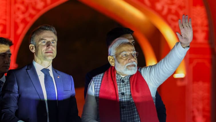 ‘Welcome To India, My Buddy…’: PM Modi Greets French Prez Macron As He Arrives For R-Day Celebrations