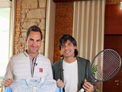 Neeraj Chopra Meets Roger Federer In Switzerland- SEE PICS