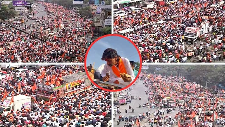 Manoj Jarange Patil says We will go and sit in Azad Maidan no retreat unless we get reservation his determination remains maratha reservation Manoj Jarange Patil : आम्ही आझाद मैदानात जाऊन बसणार, आरक्षण मिळाल्याशिवाय माघार नाही; मनोज जरांगेंचा निर्धार कायम