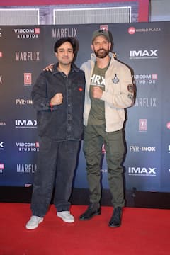 Hrithik Roshan Attends Fighter Celeb Screening With Girlfriend Saba Azad; Check Out Pics