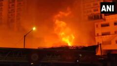 Mumbai Fire : मुंबईच्या ग्रँट रोड परिसरात लाकडाच्या गोदामाला भीषण आग!