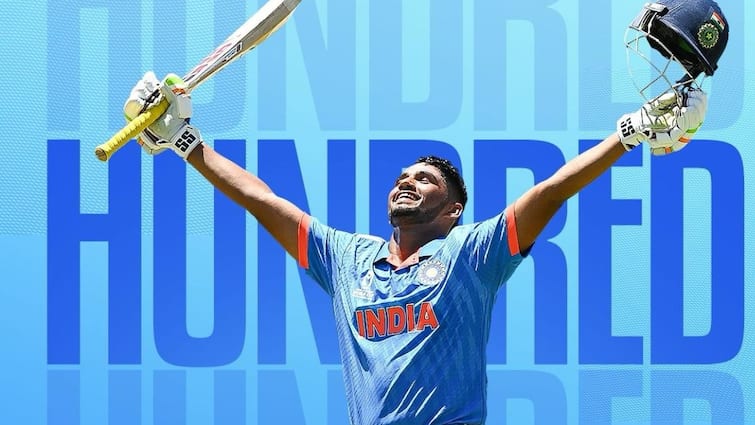 U-19 World Cup Musheer Khan stars as India crush Ireland by 201 runs marathi news भारताची युवा ब्रिगेड सुसाट, विश्वचषकात सलग दुसऱ्या विजयाची नोंद, मुंबईकर मुशीर ठरला विजयाचा हिरो