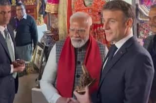 Video: PM મોદીએ ફ્રાન્સના રાષ્ટ્રપતિને ગિફ્ટ કર્યું રામ મંદિરનું મૉડલ, મેક્રોને કહ્યું- 'અયોધ્યા જવું પડશે'