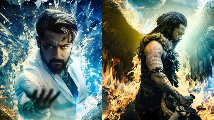 நடிகர் சூர்யா இரு வேறு கதாபாத்திரங்களில் வித்தியாசமான தோற்றத்தில் நடித்துள்ளார்.