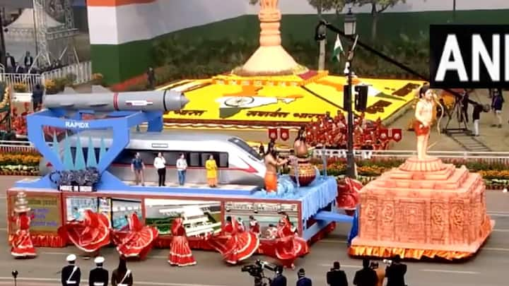 Uttar Pradesh Tableau 2024 :   राजधानी दिल्लीतील राजपथावर दिसली विविधतेत एकता!