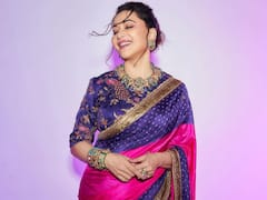 Madhuri Dixit Colours Instagram In A Bandhani Saree. Take A Look