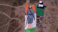 मध्य प्रदेश: इंदौर में 15000 स्क्वॉयर फीट में बनी जननायक टंट्या मामा भील की आकृति, विश्व रिकॉर्ड दर्ज