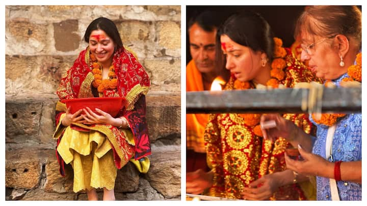 Tamannaah Bhatia visited Guwahati's Kamakhya Temple with her family and sought blessings.