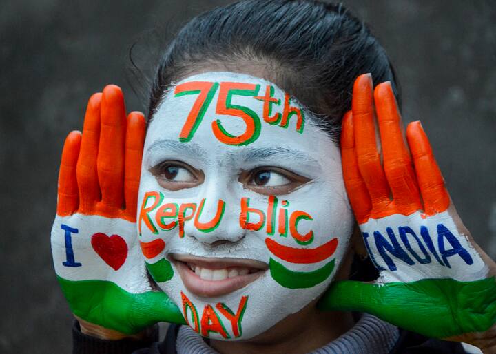 संपुर्ण भारत देश आज भारताच्या 75 वा प्रजासत्ताक दिन मोठ्या उत्साहात साजरी करत आहे.(Photo Credit : PTI)