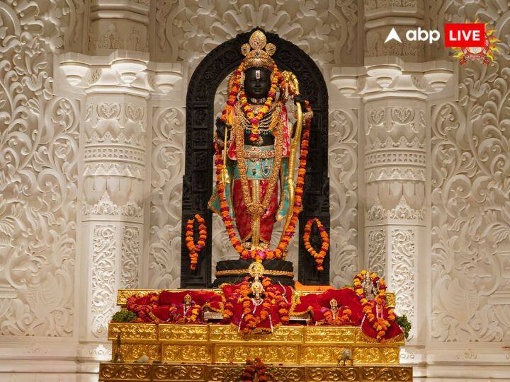 वस्त्र के साथ ही रामलला का फूलों की माला से भी विशेष श्रृंगार किया जा रहा है और हर दिन अलग-अलग रंगों की फूल की माला पहनाई जा रही है. पहले दिन रामलला को गुलाब के फूल, दूसरे दिन गूलाब और गेंदे, तीसरे दिन गुलाब, गेंदे और दूर्वा से बनी माला पहनाई गई. आज गणतंत्र दिवस के मौके पर रामलला को तिरंगे के रंग की माला पहनाई गई.