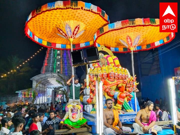 Thaipusam 2024 Shri Brahma Purishvarar Temple Perunagar kanchipuram thaipusam Day 9 celebration Thiruvizha TNN Thaipusam 2024: பிரம்மபுரீஸ்வரர் கோயில் தைப்பூச விழா கோலாகலம்.. இராவண வாகனத்தில் உற்சவம்