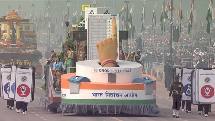 Republic Day 2024: Election Commission Of India Tableau Democracy Modi ...