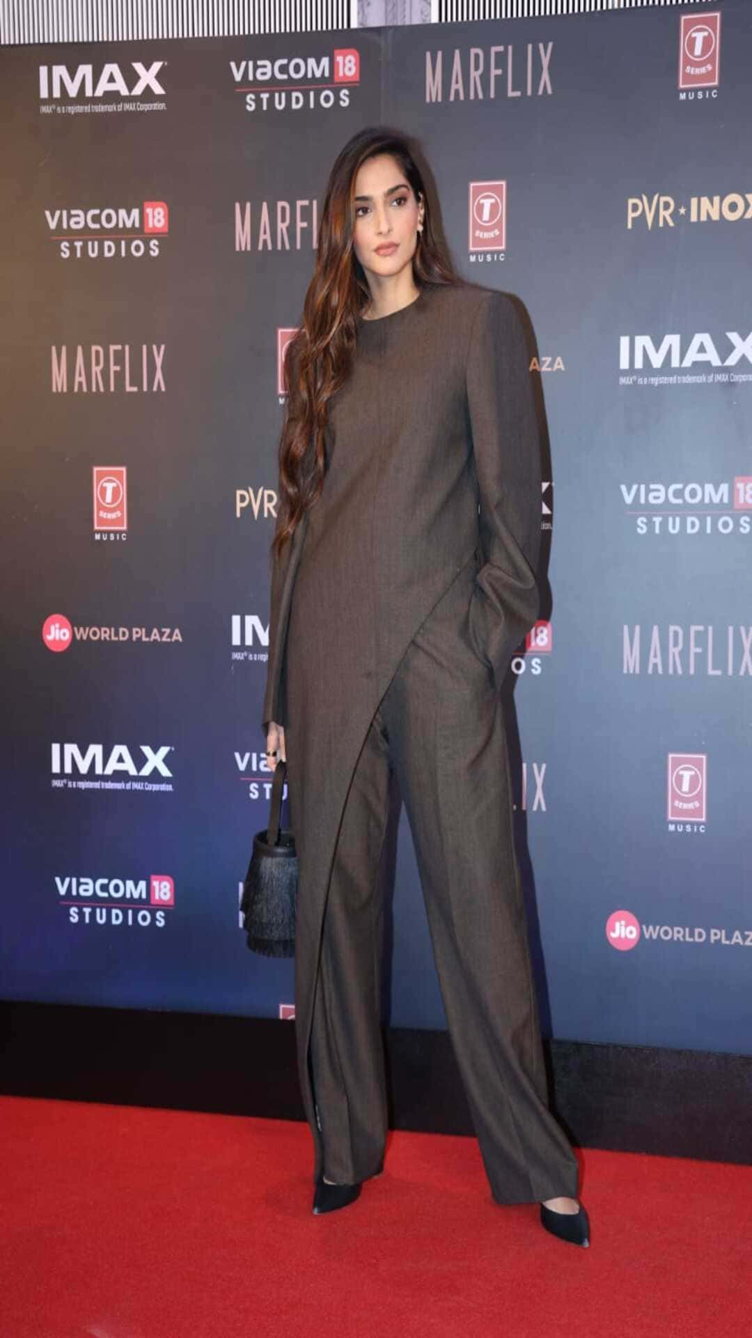 Sonam Kapoor Bewitches In A Pantsuit At Fighter Screening