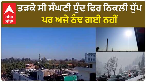 Punjab Weather| ਤੜਕੇ ਸੀ ਸੰਘਣੀ ਧੁੰਦ ਫਿਰ ਨਿਕਲੀ ਧੁੱਪ, ਪਰ ਅਜੇ ਠੰਢ ਗਈ ਨਹੀਂ