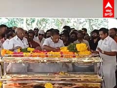 OPS in Bhavatharini funeral : பவதாரிணிக்கு இறுதியஞ்சலி... நேரில் வந்த