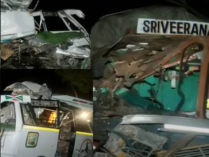 van and lorry collision near ariyalur 3 Vck members died Accident: அரியலூரில் அதிர்ச்சி சம்பவம்.. விசிக மாநாட்டுக்கு சென்று திரும்பிய வேன் விபத்து - 3 பேர் உயிரிழப்பு