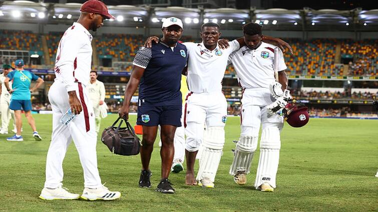 Mitchell Starc Toe Crushing Yorker Forces Shamar Joseph To Retire Teary Eyed Viral Video AUS vs WI 2nd Test Mitchell Starc's Toe-Crushing Yorker Forces Shamar Joseph To Retire, Video Goes Viral