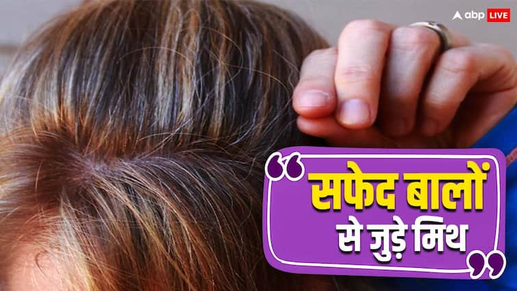 Common Grey Hair Myths That You Should Stop Believing Right Now Myth vs Fact: सफेद बाल तोड़ने से काले बाल भी होने लगते हैं सफेद, जानिए इसके पीछे की सच्चाई