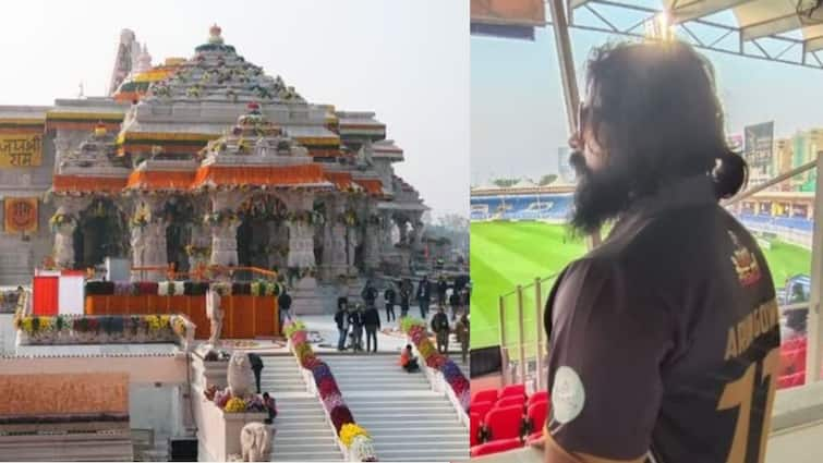 Arun ram gowda and aishwarya to marry in ayodhya south actor got engaged on ram mandir inaugurationday Ayodhya: प्रसिद्ध अभिनेता अयोध्येत  ऐश्वर्यासोबत बांधणार लग्नगाठ; राम मंदिराच्या  उद्घाटन सोहळ्याच्या दिवशीच केला साखरपुडा