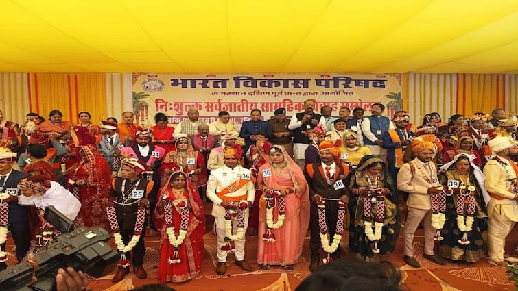 Rajasthan minister madan dilawar attended mass wedding ceremony in kota district ann Kota News: सामूहिक विवाह में पहुंचे मंत्री मदन दिलावर ने कही बड़ी बात, कहा- 'अगर मेरी शादी नहीं हुई होती तो...'