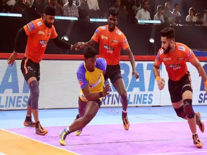 Pro Kabaddi 2023Tamil Thalaivas Vs U Mumba: Tamil Thalaivas won U Mumba by 16 points today Tamil Thalaivas Vs U Mumba: யு மும்பாவை ஊதித்தள்ளிய தமிழ் தலைவாஸ்... புள்ளிப்பட்டியலில் 7 வது இடத்திற்கு முன்னேற்றம்!