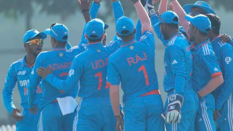 India USA U19 Cricket World Cup 2024 Match IND vs USA Playing XI Latest Sports News U19 World Cup 2024: USA के खिलाफ अपना आखिरी ग्रुप मैच खेल रही है टीम इंडिया, पहले करेगी बल्लेबाजी, ऐसी है दोनों टीमों की प्लेइंग 11
