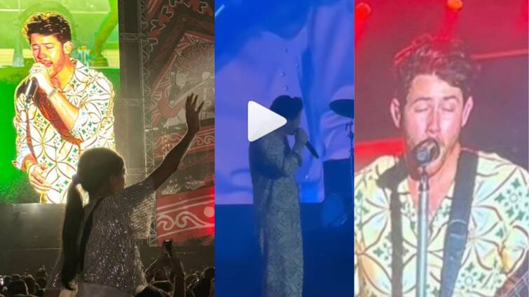 Fans chant jiju jiju for Nick Jonas at Lollapalooza concert video viral VIDEO: प्रियांकाच्या नवऱ्यावर प्रेक्षकांचं भलतंच प्रेम! प्रेक्षक 'जीजू-जीजू' ओरडायला लागल्यानंतर निकनं अशी दिली रिअॅक्शन