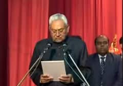 Nitish Kumar Oath Ceremony: 9ਵੀਂ ਵਾਰ ਬਿਹਾਰ ਦੇ ਮੁੱਖ ਮੰਤਰੀ ਬਣੇ ਨੀਤੀਸ਼ ਕੁਮਾਰ, 8 ਮੰਤਰੀਆਂ ਨੇ ਚੁੱਕੀ ਸਹੁੰ, ਸਾਹਮਣੇ ਆਈਆਂ ਤਸਵੀਰਾਂ