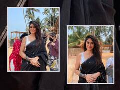 Mrunal Thakur : ”கரு கரு விழிகளால்..” கருப்பு புடவையில் கலக்கும் நடிகை மிருனாள் தாக்கூர்!