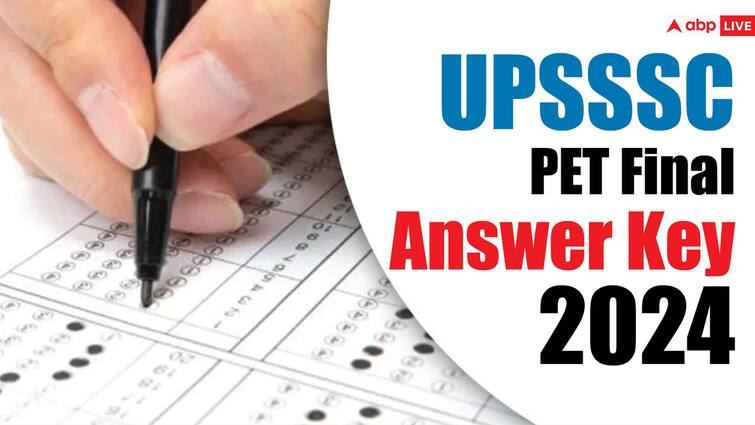 UPSSSC PET Answer Key: यूपी पीईटी परीक्षा की फाइनल आंसर-की जारी, अब है रिजल्ट की बारी UPSSSC PET Final Answer Key Out at upsssc.gov.in Know steps to check and result update UPSSSC PET Answer Key: यूपी पीईटी परीक्षा की फाइनल आंसर-की जारी, अब है रिजल्ट की बारी