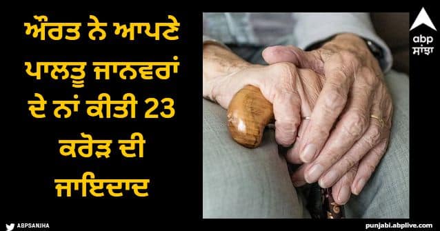 elderly woman leaves 23 crore fortune to her pets and nothing to her children Viral News: ਔਰਤ ਨੇ ਆਪਣੇ ਪਾਲਤੂ ਜਾਨਵਰਾਂ ਦੇ ਨਾਂ ਕੀਤੀ 23 ਕਰੋੜ ਦੀ ਜਾਇਦਾਦ, ਕਾਰਨ ਜਾਣ ਕੇ ਤੁਸੀਂ ਵੀ ਕਹੋਗੇ 'ਸਹੀ ਕੀਤਾ'