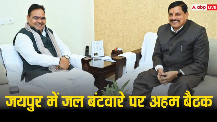 Madhya pradesh CM Mohan Yadav Meets Rajasthan CM Bhajan Lal Sharma what is plan for water sharing of rivers Watch: CM भजनलाल शर्मा से मिले मुख्यमंत्री मोहन यादव, नदियों के जल बंटवारे को लेकर क्या है दोनों राज्यों की योजना?