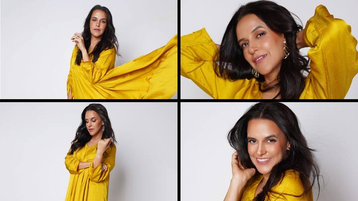 Neha Dhupia is a fashionista and often shares pictures on Instagram in vibrant outfits.