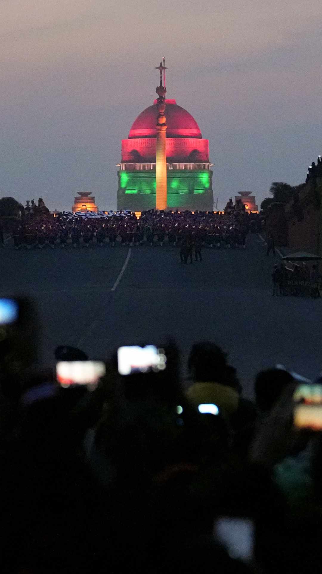 Beating Retreat Ceremony Enthralls Viewers At Raisina Hills