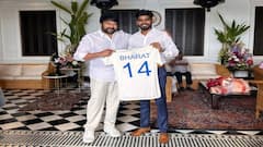 KS Bharat Meets Chiranjeevi, Gift His Indian Test Jersey To Telugu Superstar