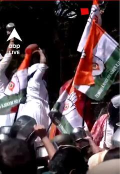 कांग्रेस कार्यकर्ताओं ने केरल सरकार के खिलाफ किया विरोध प्रदर्शन | #abpnewsshorts