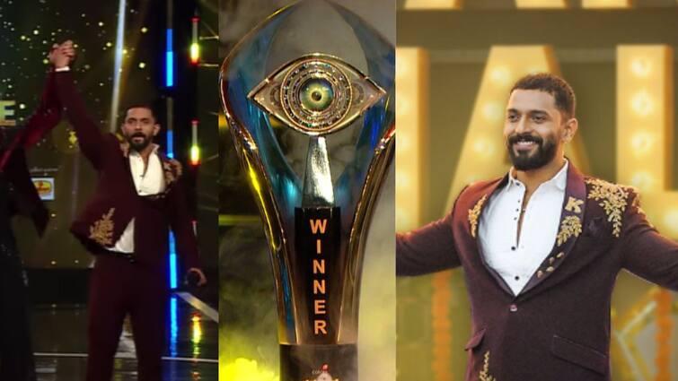 Bigg Boss Kannada 10 Karthik Mahesh wins Bigg Boss Kannada 10 trophy takes home Rs 50 lakh car and scooter Bigg Boss Kannada 10: 'बिग बॉस कन्नड-10'च्या ट्रॉफीवर कार्तिक महेशनं कोरलं नाव; इलेक्ट्रिक स्कूटर, कार अन् मिळाले 'इतके'लाख