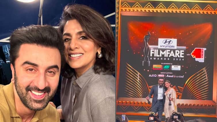 Neetu Kapoor Ranbeer Alia FilmFare Award Gujrat Neetu Kapoor React on Alia Bhatt and Ranbeer Kapoor Marathi News Neetu Kapoor : रणबीर-आलीयाला फिल्म फेअर मिळताच नीतू कपूर यांची कळी खुलली, म्हणाल्या