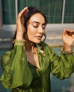 Surbhi Jyoti Spreads Her Charm In Green Co-Ord Set And Jhumkas, SEE PICS