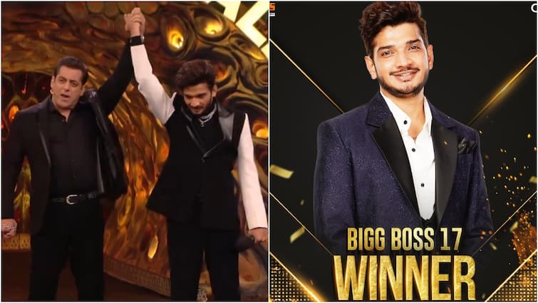 Bigg boss 17 winner Images Munawar Faruqui runner up abhishek Kumar prize money ankita lokhande