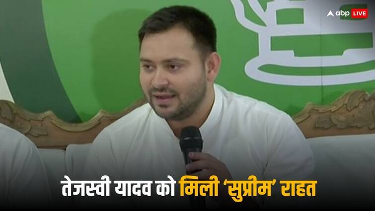 Gujarat Defamation Case against RJD Tejashwi Yadav may close as SC gave indications ann तेजस्वी के खिलाफ खत्म हो सकता है मानहानि केसः SC ने कहा- हलफनामे में लिखें कि गुजरातियों को ठग बताने वाले बयान पर है खेद