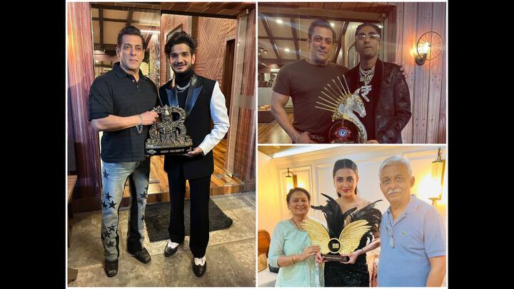 Munawar Faruqui bagged the Bigg Boss 17 trophy by defeating Abhishek Kumar on Sunday. Here's taking a look at the winners of all seasons so far.