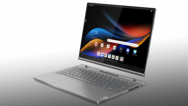 Lenovo ThinkBook Plus Gen 5 Hybrid —   Lenovo's ThinkBook Plus Gen 5 Hybrid, showcased at CES 2024, caught attention for its unique feature of running both Android and Windows. Priced at $1,999, it transforms from a full-fledged Windows notebook to an Android tablet with a detachable keyboard, offering versatility at a premium cost.