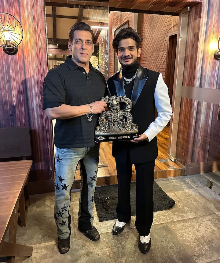 Bigg Boss 17- Munawar Faruqui: The popular stand-up comedian lifted the coveted trophy of Salman Khan hosted celebrity reality show along with a cash prize of Rs 50 lakhs and a brand new car. Munawar competed against Abhishek Kumar who turned runner-up.