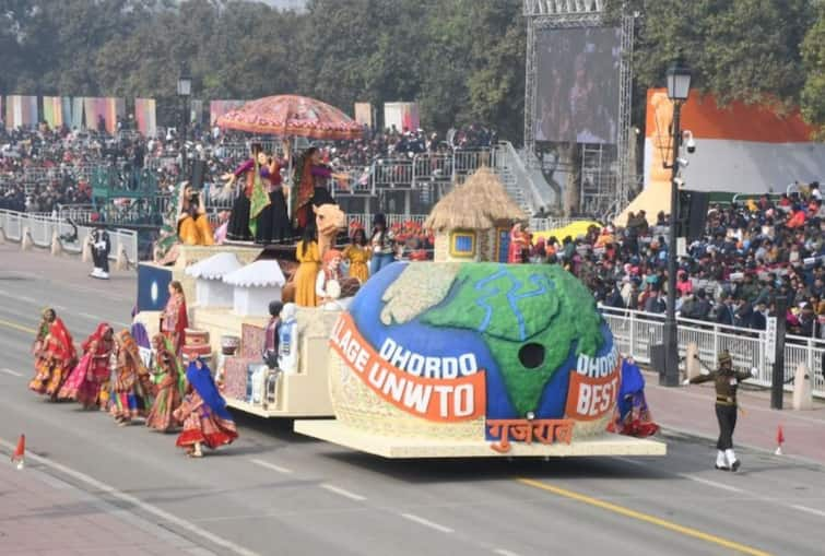 Tableau Dhordo from Gujarat got the first rank Republic Day 2024 Gandhinagar: દિલ્હીના કર્તવ્યપથ પર ગરવી ગુજરાતનો પરચમ લહેરાયો,ધોરડો ટેબ્લોને મળ્યો પ્રથમ ક્રમાંક