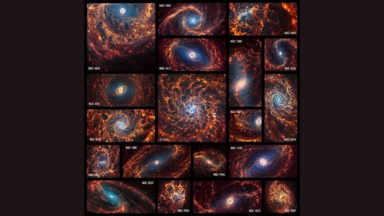 NASA James Webb Space Telescope Captures Images 19 Nearby Spiral Galaxies Know Interesting Facts ABPP NASA's James Webb Space Telescope Captures Images Of 19 Nearby Spiral Galaxies. Know Interesting Facts