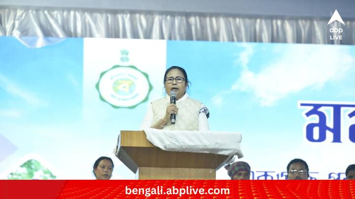 তাঁর দাবি, 'আমরা ১০০ দিনের কাজের টাকা পাইনি। রাজ্য সরকারের তরফে ৪০ দিনের কাজ দেওয়া হয়েছে। রাস্তা-আবাসন প্রকল্পের টাকাও দিচ্ছে না কেন্দ্র।'(ছবি: Mamata Banerjee Facebook)