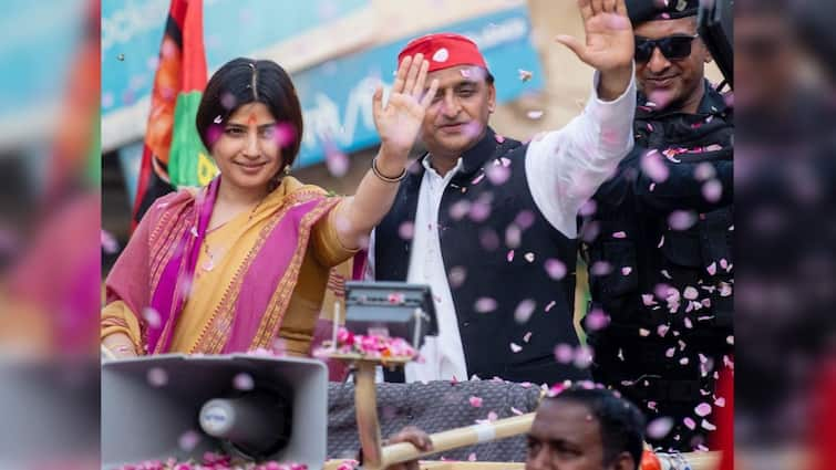 lok sabha elections in up 2024 Dimple Yadav breaks silence on Congress  alliance with BSP makes big claim UP Politics: बसपा के साथ कांग्रेस के अलायंस  की संभावना पर डिंपल यादव ने तोड़ी चुप्पी, रामगोपाल ने भी किया बड़ा दावा